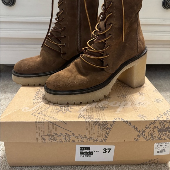 FREE PEOPLE DYLAN lace up - Picture 2 of 3